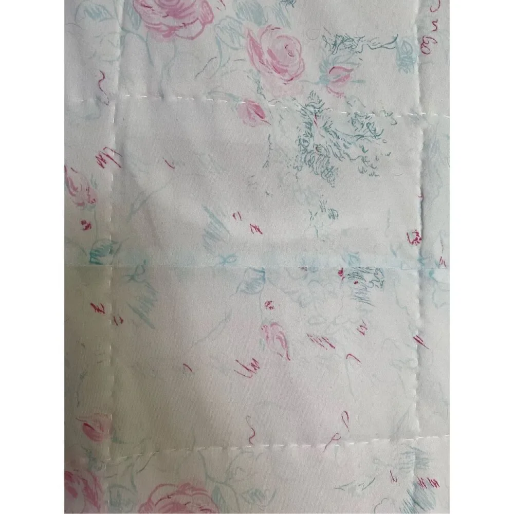 Vintage Handmade Flower Power Quilt